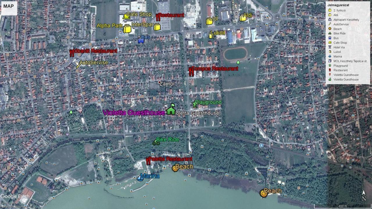 Violetta Vendégház Keszthely Esterno foto